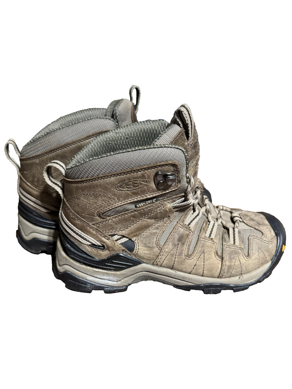 KEEN Womens Gypsum Hiking Boots 7 Mid Waterproof  Brown Olive 1007725 Gorpcore